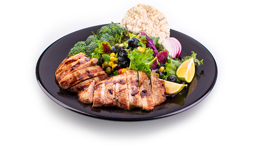 سالاد استیک مرغ